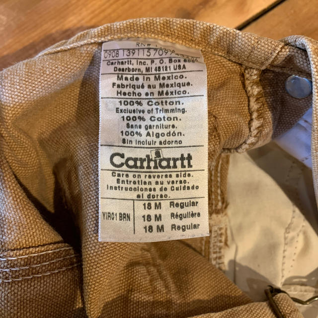 carhartt(カーハート)のCarhartt Duck overall キッズ/ベビー/マタニティのベビー服(~85cm)(パンツ)の商品写真