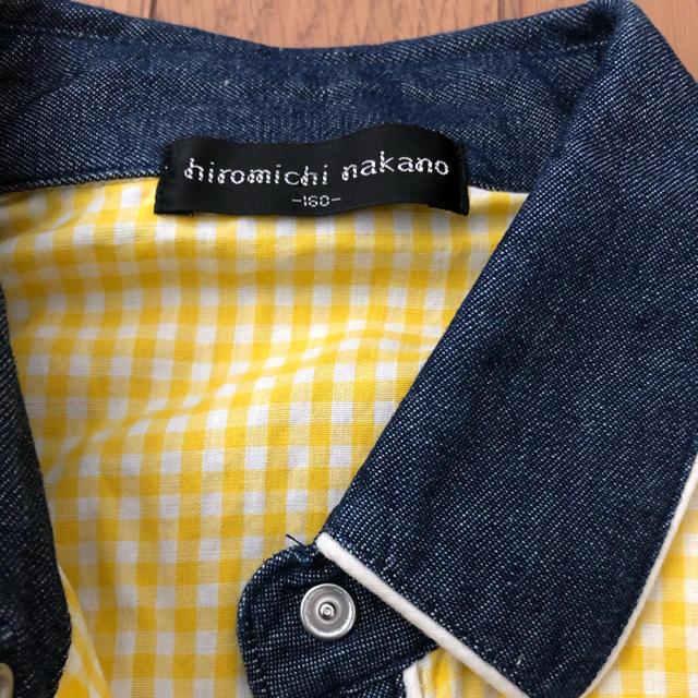 HIROMICHI NAKANO(ヒロミチナカノ)のhiromichi nakano 160 黄半袖チェックシャツ未使用 キッズ/ベビー/マタニティのキッズ/ベビー/マタニティ その他(その他)の商品写真