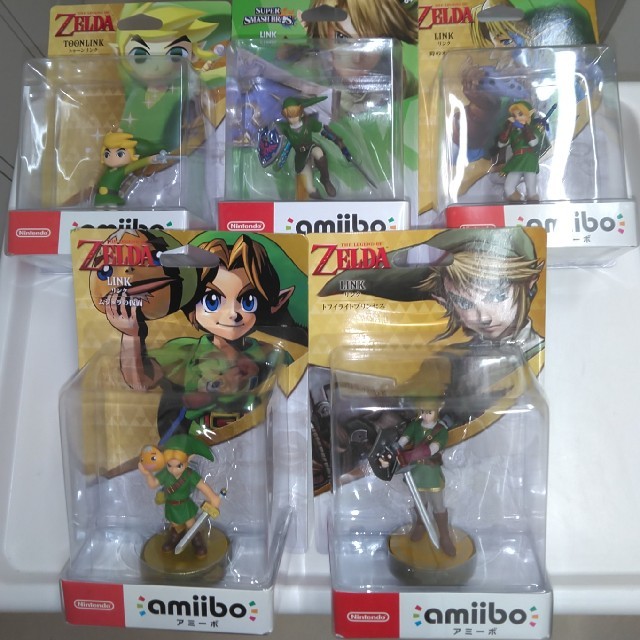 その他amiibo リンク・ゼルダの伝説 5体セット