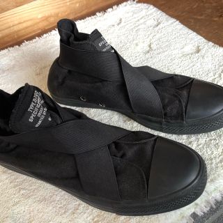 メンズ CABANE de ZUCCa ベルトスニーカー黒 28センチ