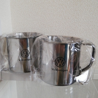 フォルクスワーゲン(Volkswagen)の【未使用】フォルクスワーゲン　　アウトドア　マグカップ　2個セット(食器)