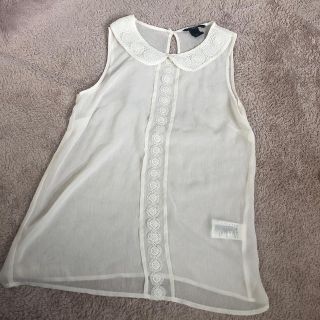 エイチアンドエム(H&M)の透けトップス(シャツ/ブラウス(半袖/袖なし))