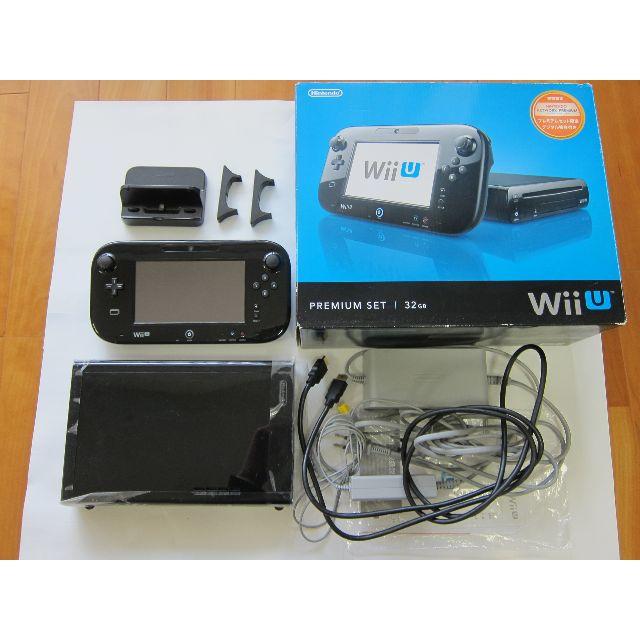 Wii U プレミアムセット 32G クロ 本体セットエンタメ/ホビー