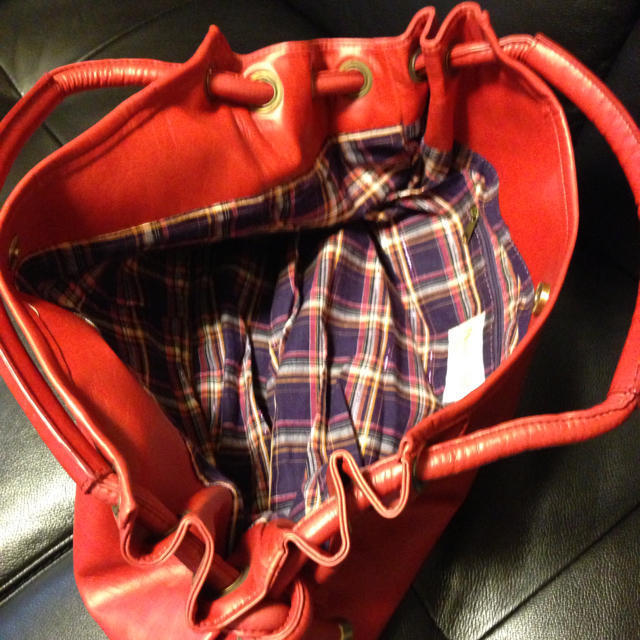 FREE'S SHOP(フリーズショップ)の赤トートバッグ レディースのバッグ(トートバッグ)の商品写真