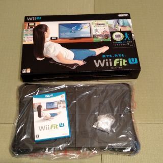 ウィーユー(Wii U)の【新品同様】Wii FitU（バランスWiiボード＋フィットメーターセット）(家庭用ゲームソフト)