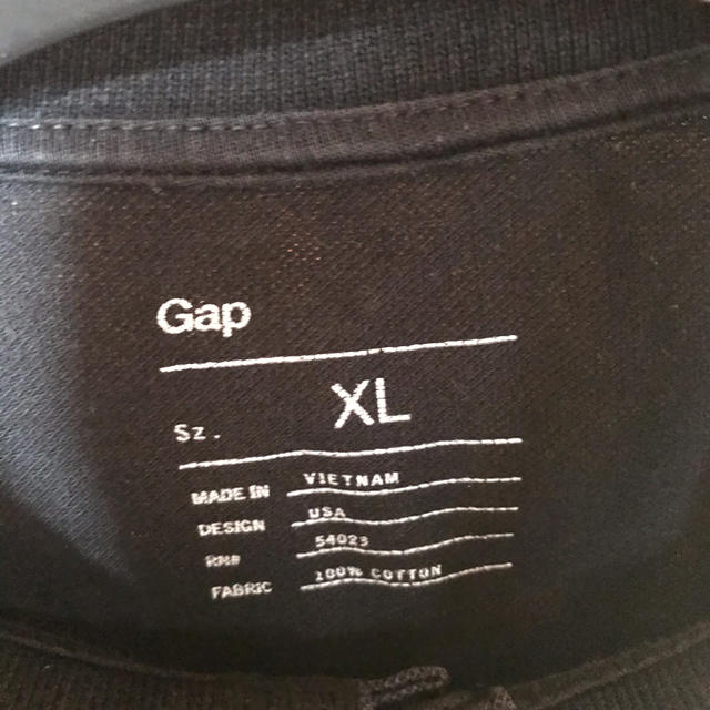 GAP(ギャップ)のGAP ポロシャツ　クロ　XL メンズのトップス(ポロシャツ)の商品写真