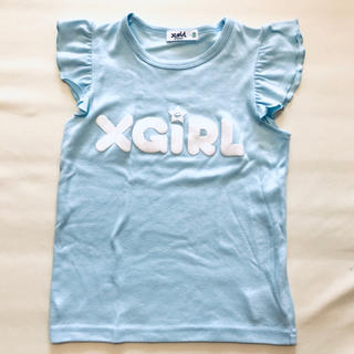 エックスガール(X-girl)のフレンチスリーブ　130 水色(Tシャツ/カットソー)