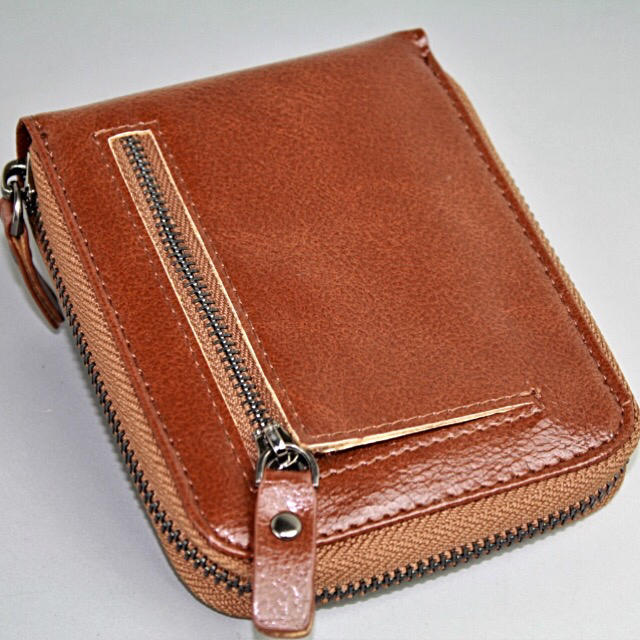 送料無料　ビルボードタイプ　折り財布　キャメル メンズのファッション小物(折り財布)の商品写真