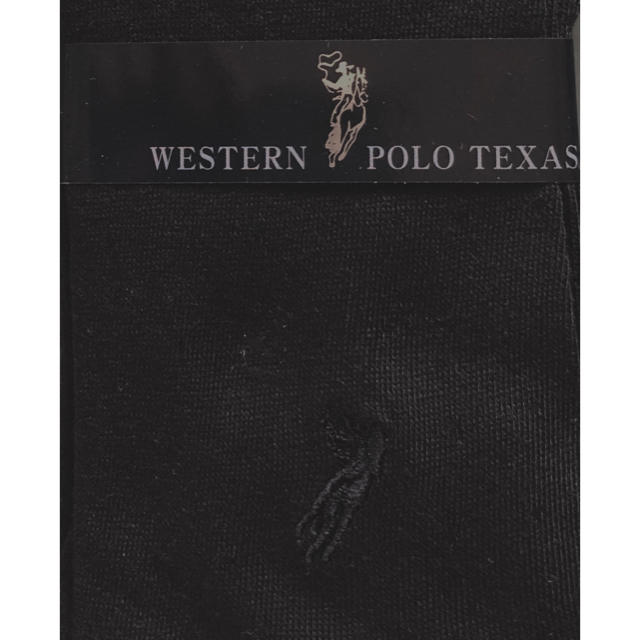 Polo Club(ポロクラブ)の WESTERN POLO TEXAS  ポロ 紳士靴下 黒 4足 新品 メンズのレッグウェア(ソックス)の商品写真