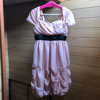 エルディープライム(LD prime)の3way ドレープ シフォン ドレス ピンク(ミディアムドレス)
