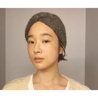 hariknitting ヘアバンド　グレー(ヘアバンド)