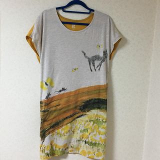 グラニフ(Design Tshirts Store graniph)のgraniph きくちちき×グラニフ コラボレーション ワンピース チュニック (ミニワンピース)