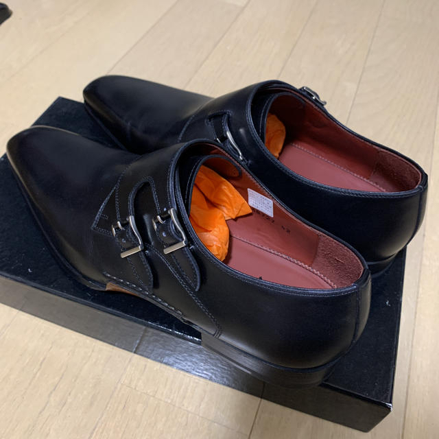 新品 革靴 マグナーニ MAGNANNI 黒 トリプルモンク 42の通販 by かっち