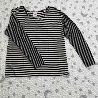エックスガール(X-girl)のX-girl ボーダーロングTシャツ　サイズ1(Tシャツ(長袖/七分))