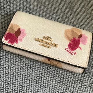 コーチ(COACH)のcoach キーケース　花柄(キーケース)