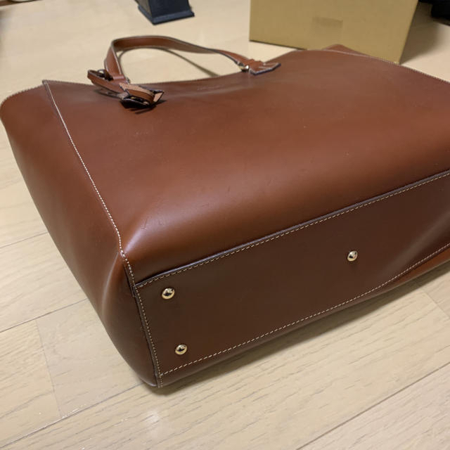 新品 ボルドリーニ セレリア レザー トートバッグ 6853 本革 ブラウン メンズのバッグ(トートバッグ)の商品写真