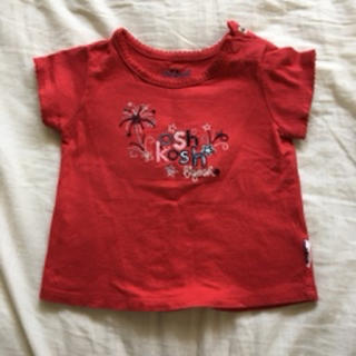 オシュコシュ(OshKosh)のオシュコシュ　赤Tシャツ　60サイズ(Ｔシャツ)