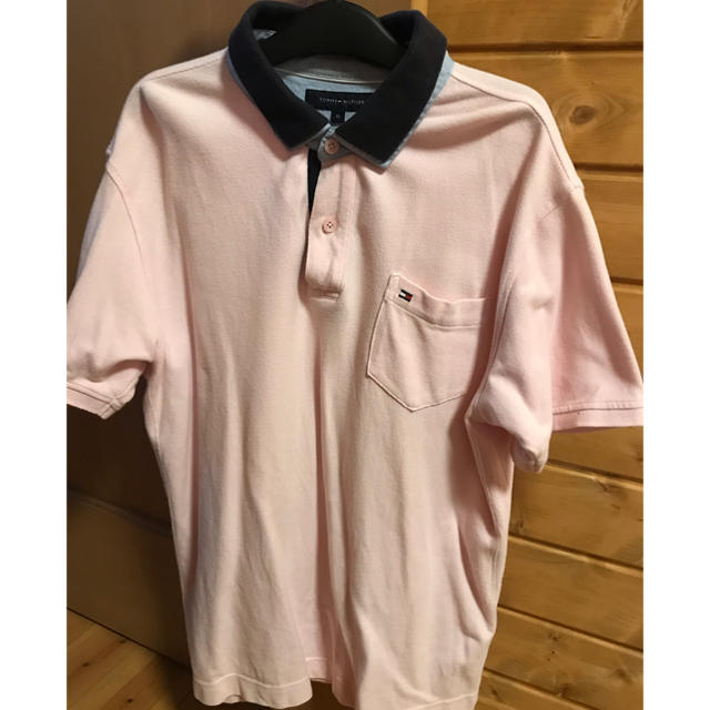 TOMMY HILFIGER(トミーヒルフィガー)のトミー　ポロシャツ　ピンク　XL メンズのトップス(シャツ)の商品写真