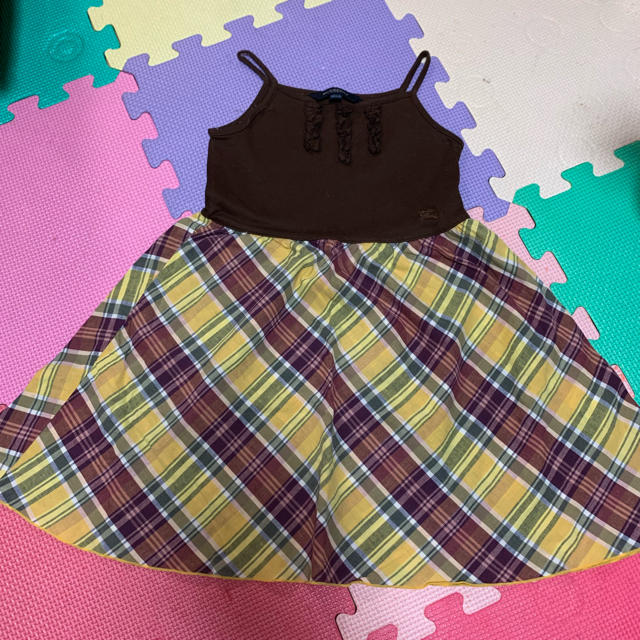 BURBERRY(バーバリー)のBURBERRY キャミワンピ 100サイズ キッズ/ベビー/マタニティのキッズ服女の子用(90cm~)(ワンピース)の商品写真