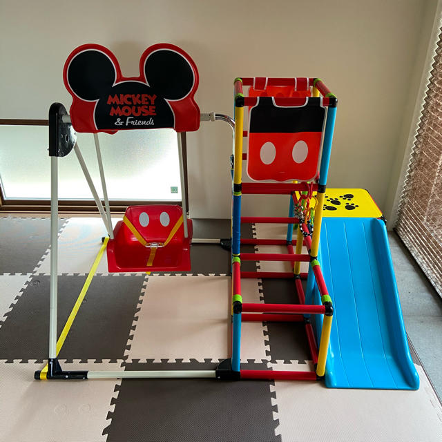 ミッキーマウス(ミッキーマウス)のミッキーマウス　遊具　ジャングルジム　ブランコ　滑り台　ディズニー エンタメ/ホビーのおもちゃ/ぬいぐるみ(キャラクターグッズ)の商品写真