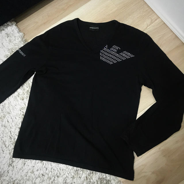 Emporio Armani - エンポリオアルマーニ長袖Tシャツ(黒)の通販 by ...