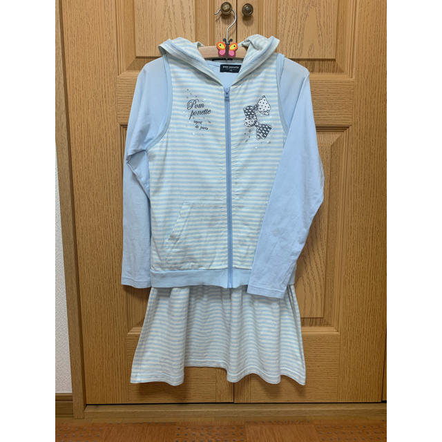 pom ponette(ポンポネット)のpomponette  ワンピース　140 キッズ/ベビー/マタニティのキッズ服女の子用(90cm~)(ワンピース)の商品写真