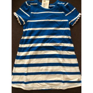 プチバトー(PETIT BATEAU)のブルーボーダーワンピース　新品(ワンピース)