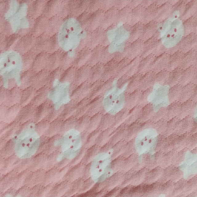 動物柄パジャマ  ピンク キッズ/ベビー/マタニティのベビー服(~85cm)(パジャマ)の商品写真