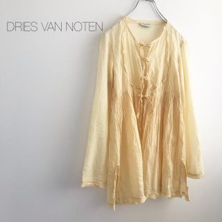 ドリスヴァンノッテン(DRIES VAN NOTEN)の★ドリスヴァンノッテン★コットンブラウス カーディガンイエロー(シャツ/ブラウス(長袖/七分))