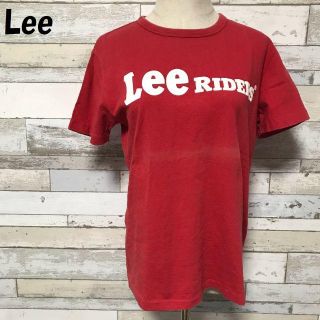 リー(Lee)の【人気】Lee/リー ロゴプリントTシャツ レッド サイズM レディース(Tシャツ(半袖/袖なし))