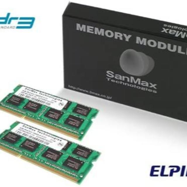 PCパーツ【tokka】ノート用メモリ ELPIDA DRAM 8GBの2枚セット16GB