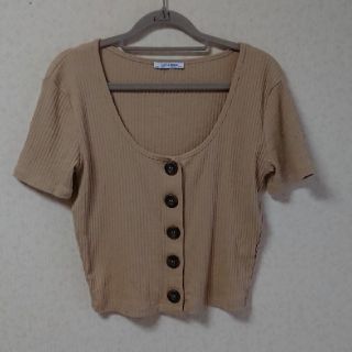 ザラ(ZARA)の☆ZARA リブ カットソー☆(カットソー(半袖/袖なし))