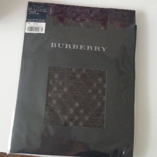 バーバリー(BURBERRY)のバーバリー　ラメチェック　タイツ　ブラックシルバー(タイツ/ストッキング)