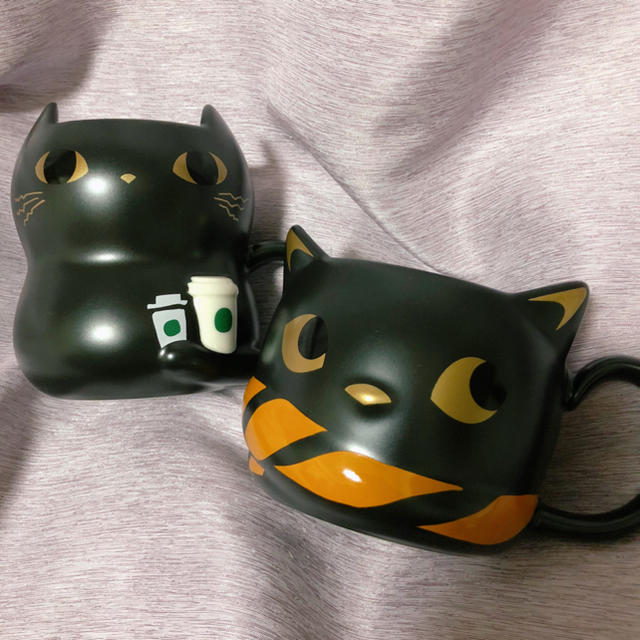 【未使用・レア】Starbucks キャットマグ 猫 黒猫 ハロウィン