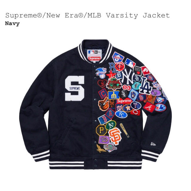高品質の人気 MLB Supreme Lサイズ - Supreme New Jacket Varsity Era