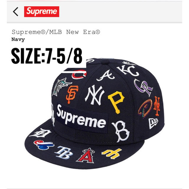 Supreme®/MLB New Era®NavySIZE