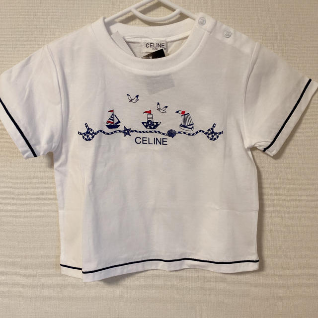 celine(セリーヌ)の新品タグ付き　セリーヌ　CELINE Tシャツ　半袖　95 マリン　 キッズ/ベビー/マタニティのキッズ服男の子用(90cm~)(Tシャツ/カットソー)の商品写真