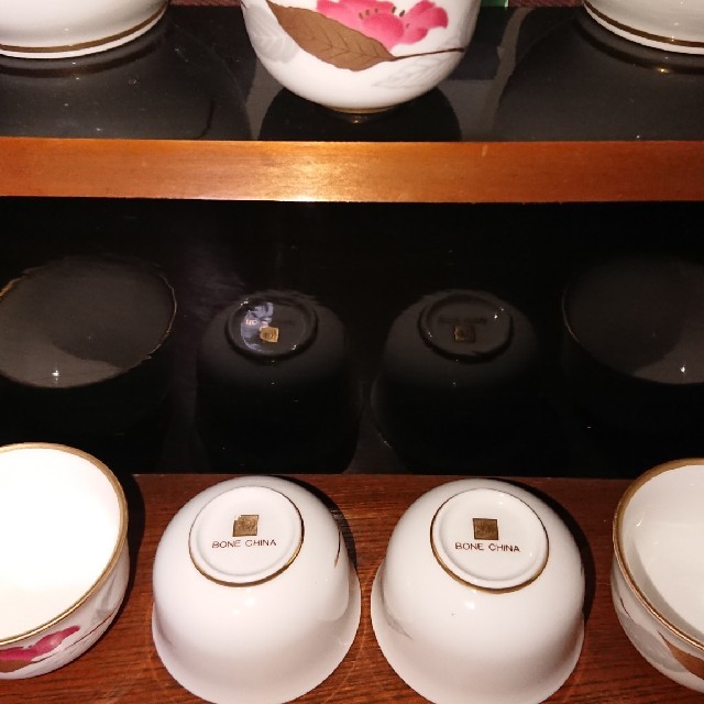 【新品】BONE CHINA 翔 くれない酒器揃 2