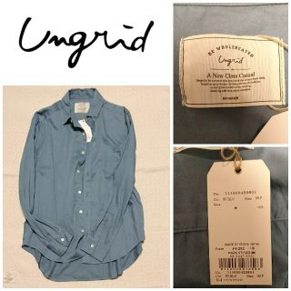 アングリッド(Ungrid)の◎ふぅ～様専用◎【新品】 ungrid コットンライトサテンシャツ(シャツ/ブラウス(長袖/七分))