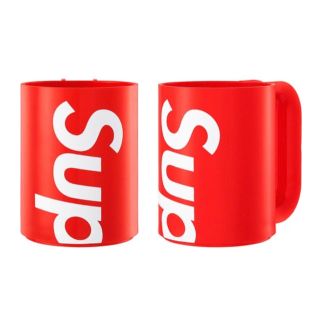 シュプリーム(Supreme)のsupreme コップ 赤 2個(グラス/カップ)