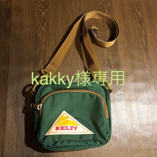 ケルティ(KELTY)のケルティ ミニショルダーポーチ グリーン×濃ベージュ(ショルダーバッグ)