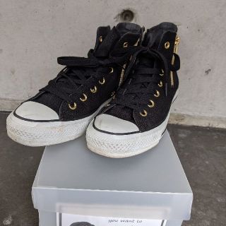 コンバース(CONVERSE)のSTARCONVERSE ALL ゴールドジップ(スニーカー)