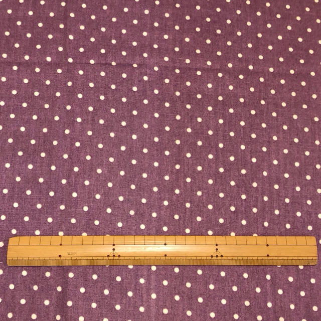 ダブルガーゼ 110×50cm 生地 はぎれ ドット 水玉 紫 女の子 ガーゼ ハンドメイドの素材/材料(生地/糸)の商品写真