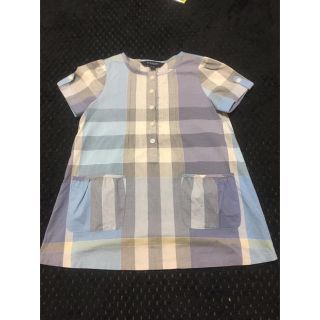 バーバリー(BURBERRY)のBURBERRY メガチェック柄　ワンピース　子供用110cm(ワンピース)