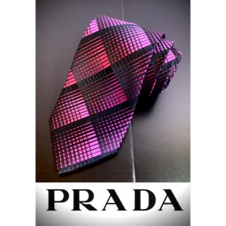 プラダ(PRADA)のプラダ　PRADA  ネクタイ　ナロータイ　パープル(ネクタイ)