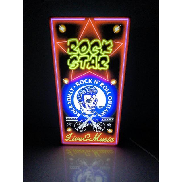 ロックンロール★ROCK STAR◆LED電飾看板Sサイズ◆