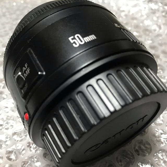 Canon 単焦点レンズ EF50mm F1.8 II プロテクター付き