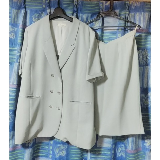 13号☆半袖スーツ☆夏物スーツ☆LL レディースのフォーマル/ドレス(スーツ)の商品写真