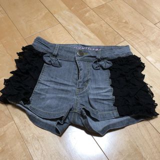 ジェニー(Genny)のシスタージェニー　リボン付きデニムショートパンツ 140(パンツ/スパッツ)