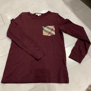 バーバリー(BURBERRY)の美品！バーバリー12y長ティー(Tシャツ/カットソー)